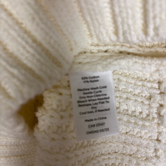 Talbots Convertible Cowl Neck Cable Top size S - Picture 6 of 8